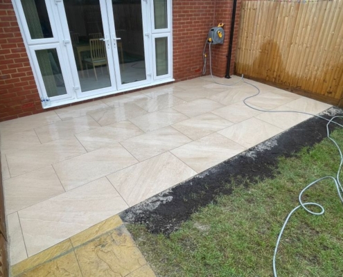 Porcelain Patio Installed in Twickenham by Doherty Solutions LTD