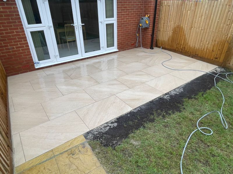 Porcelain Patio Installed in Twickenham by Doherty Solutions LTD