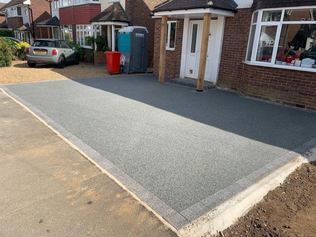 silver resin driveway